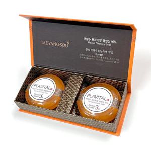 태양수 프라비탈 클렌징 비누 플라센타 태반영양 세안 비누 클렌징바 2개입