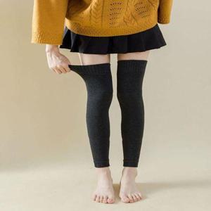 [에이치플러스몰]여성 3컬러 겨울 따뜻한 니트 롱 허벅지워머 레그워머