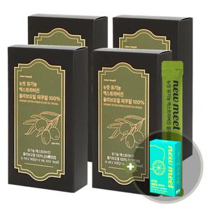 뉴밋 유기농 엑스트라버진 올리브오일 100% 피쿠알 4박스 + 레몬즙 1박스