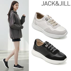 잭앤질 가죽 밴딩끈 배색 스니커즈(JC5522)