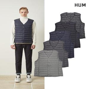 [HUM][본사][HUM]남) 구스다운 V넥 경량 베스트(FHNWCVE141P)