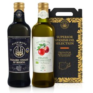 [선물포장]포스티보나 모데나 발사믹 500ml + 유기농 애사비 500ml