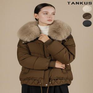 [탱커스]여성 퍼카라 스트링 패딩 자켓