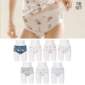 [라페어]레트로레이디 팜므 나염 인견 팬티 7종 패키지 LWLBAPA0283-MT