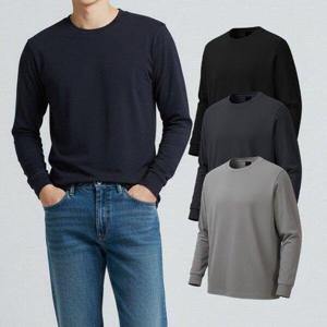 [화이트빌딩]남자 맨투맨 기모 오버핏 무지 겨울 빅사이즈 긴팔 티