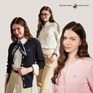 [비버리힐즈폴로클럽]25SS 여성 코튼 케이블 가디건 3종