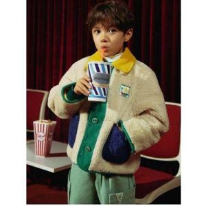 갤러리아_베네통키즈(25F)컬러 블록 뽀글이 점퍼 QAJP03561CR