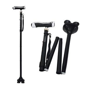 캠프닉 접이식 노인 지팡이 TN-2700 네발 사발 4발 할머니 할아버지 어르신 보행보조 안전스틱 라이트기능