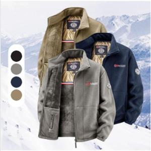 노르웨이 자가 발열 벨벳 두꺼운 보아털 남자 워크웨어 자켓 점퍼 WFKY9X0