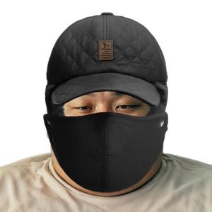 [지와이] 빅사이즈 출시 kc인증 마스크 털 방한 겨울 등산 캡 겨울 귀달이 누빔 패딩 모자 BKHWA 부카하