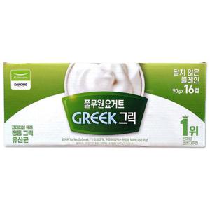 [코스트코] 풀무원 다논 그릭요거트 달지않은 플레인 1440g(90g x 16컵) 유산균