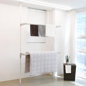 [홈앤하우스] 클린 폭조절 2단 베란다 빨래건조대