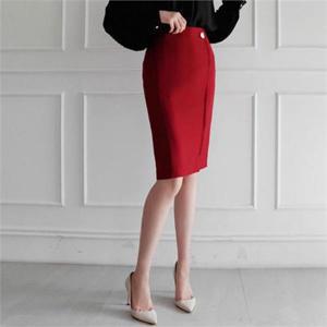 [금찌]로디 골드 버튼 정장스커트 SK2548