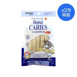 더독 먹는치약 덴탈카리에스껌 80g X 3개