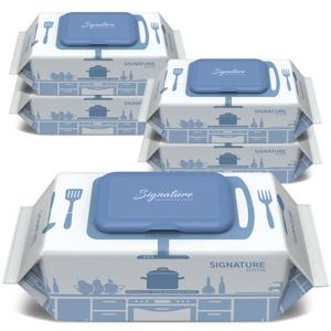 [전성분1등급 살균행주] 네츄럴오가닉 시그니처 세균닦는 행주물티슈 70매 [5팩]