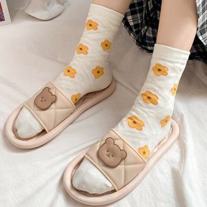 [루즈루나] 곰곰이 퀼팅 캐릭터 실내화