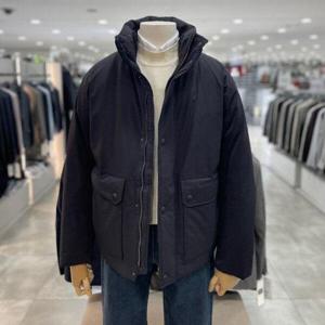 [지오지아]인퀼팅 푸퍼 덕다운 숏패딩_ABE4JP1104_BK_DG