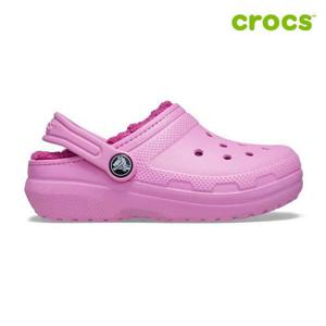 [크록스]클래식 라인드 클로그 아동 털샌들 207010-6SW