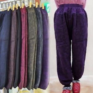 [할마마마]면나염누빔바지 패딩안감 겨울 국내제작 할머니옷선물