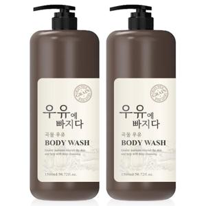우유에빠지다 곡물우유 바디워시 초대용량 1500ml 2개 / 고보습 우유단백질