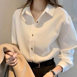 [BZ75264L_55]남방 여성겨울블라우스 캐주얼룩 패션코디