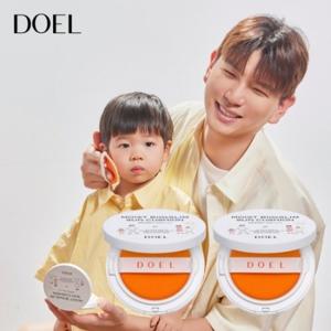 (1+1기획특가) 도엘 촉촉 빅앤슬림 선쿠션 SPF50+ PA++++ 영유아 사용 국내최대27g 초슬림 22mm