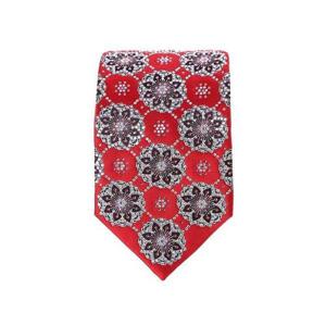 갤러리아_화려한 실크100% 고가 크리스탈 플라워 패턴 큐빅 넥타이 VPFTV10