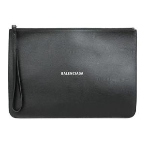 발렌시아가 로고 캐시 클러치백 라지 블랙 655604 1IZI3 1090