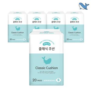 춤추는고래 날개형 롱 팬티라이너 20P X 5팩 / 총 100매
