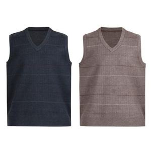 갤러리아_[파파브로] 남성 스트라이프 니트 조끼 YD-VEW-400,401