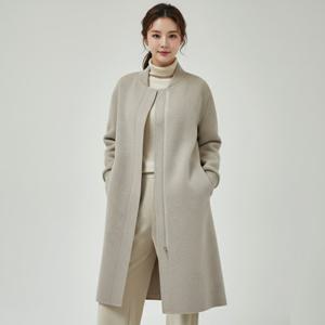 [엘루아] 울 블렌디드 핸드메이드 롱코트 3종택1
