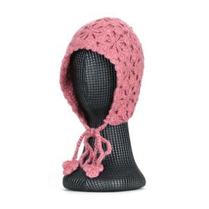 여성 방한 솔뜨개 보넷 니트 모자 KM-WH-0895-핑크
