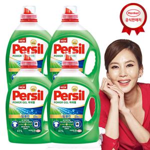 퍼실 딥클린 파워젤 2.7Lx4개 세탁세제 겸용