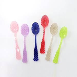 사브르 디너 디저트 카페 챰 도트 모카스푼 10cm (6color)