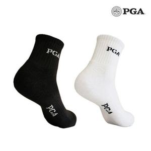 [기타]PGA 남성 골프 스포츠 중목 압박 쿠션 이중바닥 3족 세트 양말