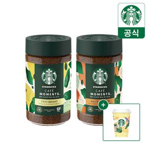 [리유저블컵] 스타벅스 카페모먼트 프리미엄 인스턴트 병 커피 2종(카페모먼트 브라이트/스무스)