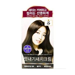 [XB6K0327]BTM 려 새치크림 4N 짙은갈색 3회분 염색약