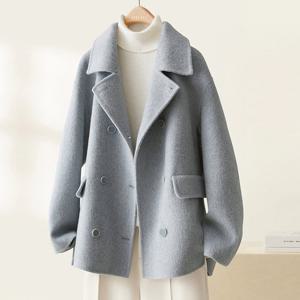 [블랙퀸] 리지니 더블 기모 숏코트 blk004260