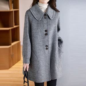 [몽벨리즈]카리엔플랫모직하프코트 mde2302610