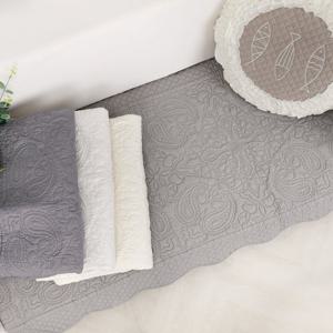 페이즐리 퀼트 소파패드 3인