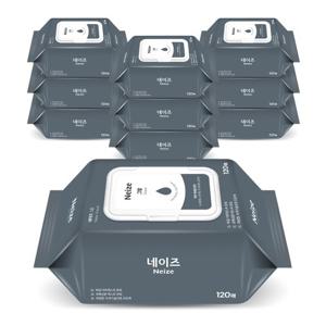 미래생활 네이즈 그랑 물티슈 캡형 120매 10팩