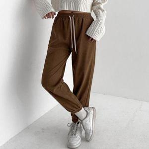 [유야]스판 밴딩 골덴 조거팬츠 코듀로이 바지 츄리닝 트레이닝 -PN0229H- 여성 가을 겨울