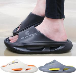 슈즈스마트 남성 EVA 슬리퍼 젤리 실내화 무소음 층간소음 거실화 아쿠아슈즈 여름 신발 V포파고