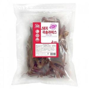 애완용품 펫나라 국내산 수제간식 돼지귀슬라이스 500g