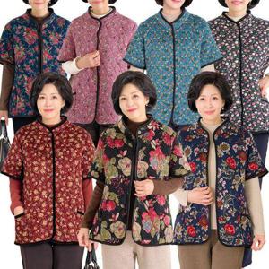 [로즈맘]주화효도반팔누빔조끼