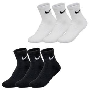 [나이키]나이키 스포츠 양말 쿠션 앵클 3팩(SX7667-100) 중목 흰색 검정