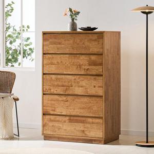 고트 5단 고무나무 원목 서랍장 800 다용도 높은 수납장 드레스룸 안방 거실