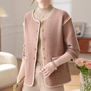 [몽벨리즈]줄리엣골드버튼트위드자켓 mde2302422