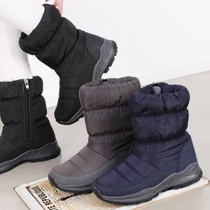 [더힐슈즈] 가벼운 겨울 털안감 여성여자 털부츠 패딩부츠 방한부츠 3.5cm sjsw-001