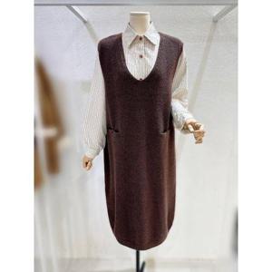 갤러리아_[LAP]브이넥롱 루즈핏 니트원피스 (AR7XO461)